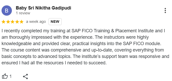 Best SAP institute for Fico in Hyderabad